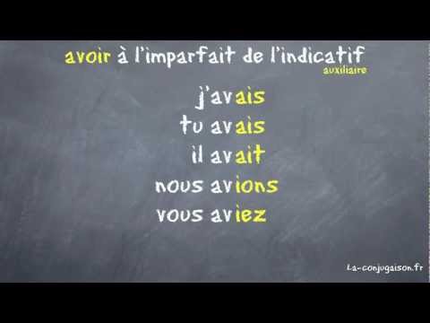 avoir à l'imparfait de l'indicatif - La-conjugaison.fr