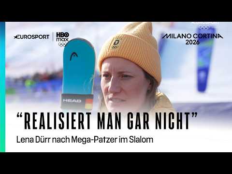 Lena Dürr in an interview after slalom drama | 2026 Olympics | Alpine skiing slalom | Women