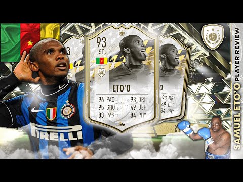 93 ICON MOMENTS ETO'O PLAYER REVIEW! GOOD STATS OR GOOD FODDA? FIFA 22 ULTIMATE TEAM