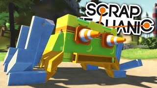 Scrap Mechanic CREATIONS - JUMPING FROG VEHICLE - Scrap Mechanic Gameplay