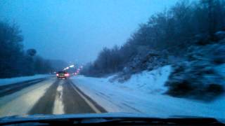 preview picture of video 'Snow Storm 2013 on I-95 North, Waterville to Fairfield!'