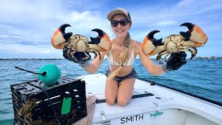 Pulling Stone Crab Traps in Florida + Cooking Fresh Claws