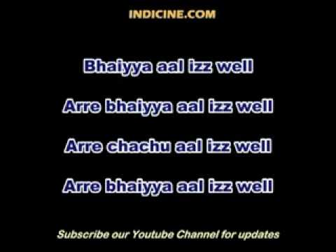 Aal Izz Well Lyrics.avi