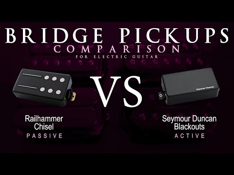 Railhammer CHISEL vs Seymour Duncan BLACKOUTS - Bridge Guitar Pickup Comparison Tone Demo