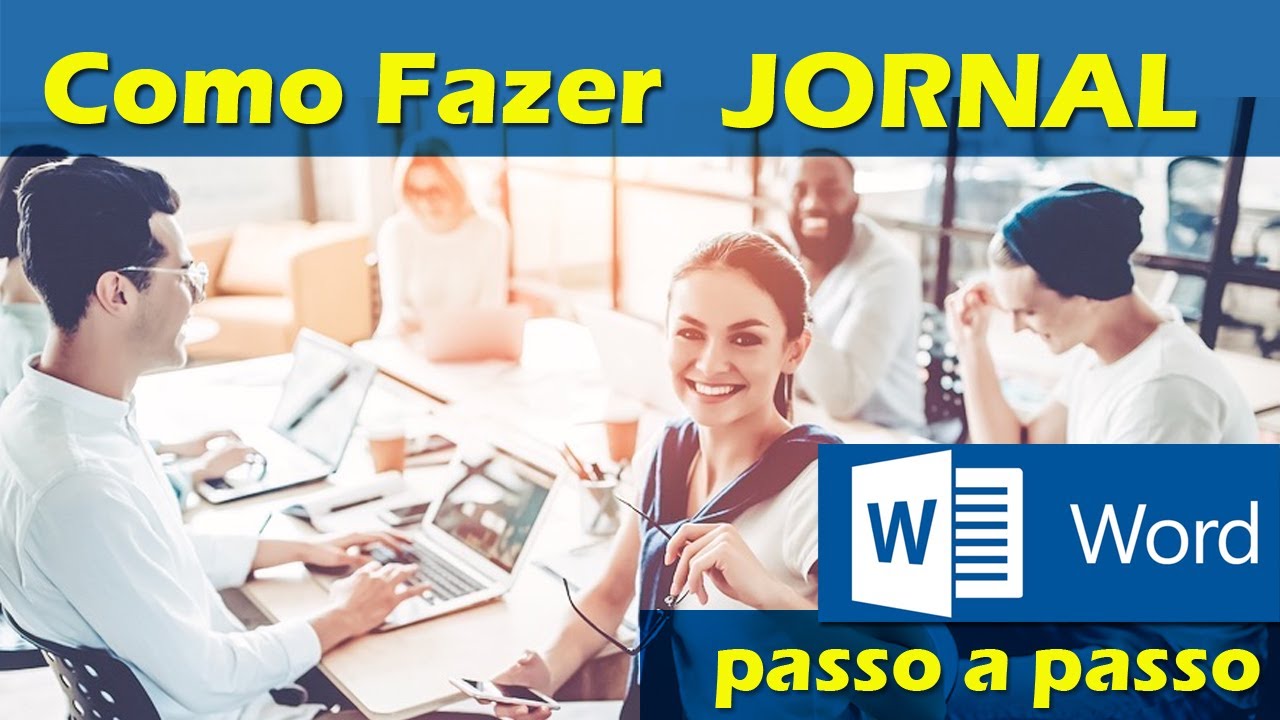 Como fazer JORNAL Informativo no Word sem instalar nada. Passo a passo com fotos e texto em colunas.