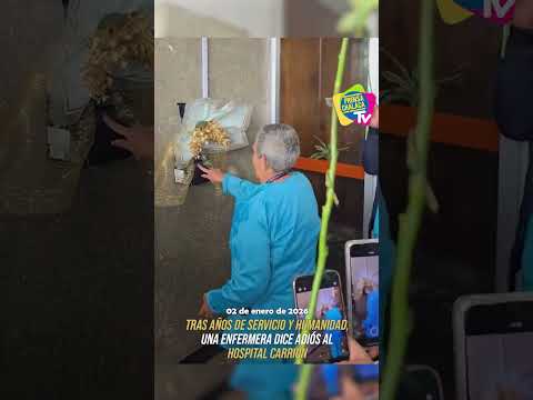 #Callao | Tras años de servicio, una enfermera dice adiós al Hospital Carrión || #news