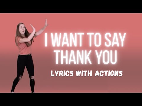 I want to say thank you - lyrics with actions - Orange Kids MV Kids Motion Video @mvkidschurch9337 