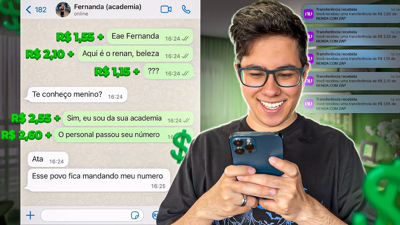 APP QUE PAGA PARA MANDAR MENSAGENS NO WHATSAPP A VERDADE SOBRE O RENDA COM ZAP