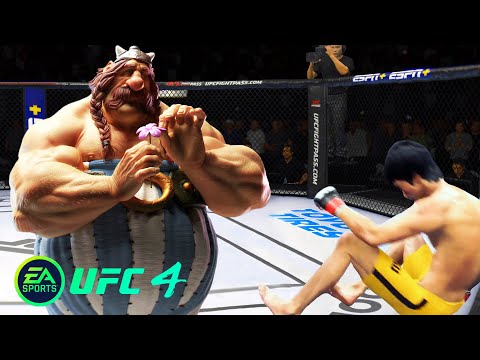 UFC4 Bruce Lee vs Gal Obelix EA Sports UFC 4 PS5 Super Fight