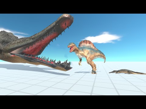 GIANT MACHIMOSAURUS & TINY MACHIMOSAURUS vs UNITS Animal Revolt Battle Simulator