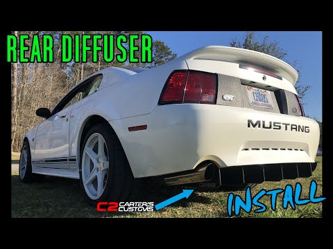 Carter's Customs Rear Diffuser Install | 99-04 New Edge Mustang