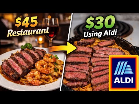 I Turned a $45 Restaurant Dinner Into $30 Using Aldi Ingredients