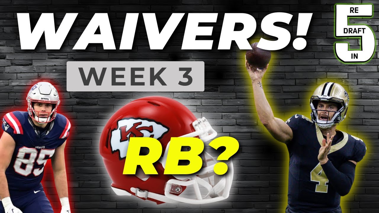 WAIVERS - Week 3! (🚨ADD these Players NOW!🚨) - Fantasy Football 2024