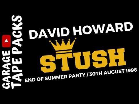 David Howard | Stush | End Of Summer Party | 30th August 1998 | Garage Tape Packs