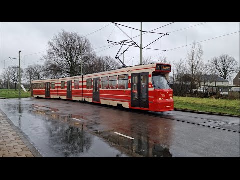 Trajectvideo vanuit de HTM BN GTL8 3119 | tram 1 | regen | 2023