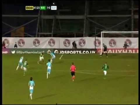 Northern Ireland 1 -  0 Slovenia (28/03/2016) - Conor Washington's Goal.