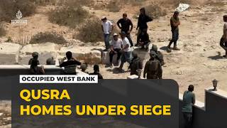 Israeli settlers besiege Palestinian homes in occupied West Bank