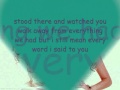 Taylor Swift-Haunted with lyrics 