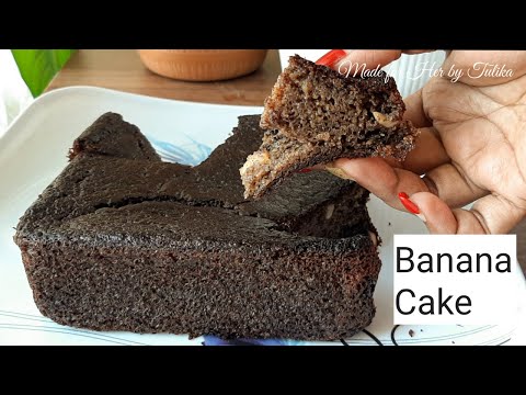 Soft Spongy Banana Chocolate Cake || How to make Banana Cake