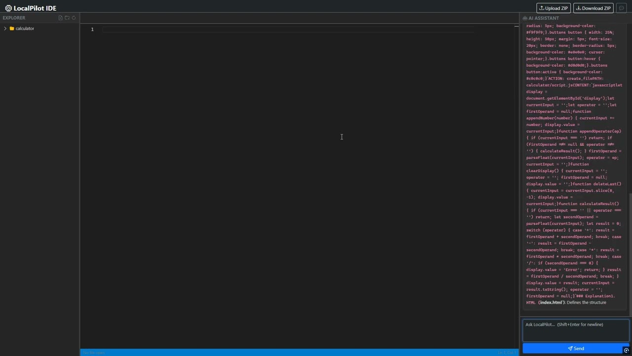LocalPilot IDE demo video thumbnail