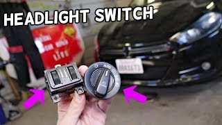 DODGE DART HEADLIGHT SWITCH REMOVAL REPLACEMENT. HEADLAMP SWITCH