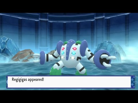 Shiny Regigigas in Brilliant Diamond Using The Blink Method