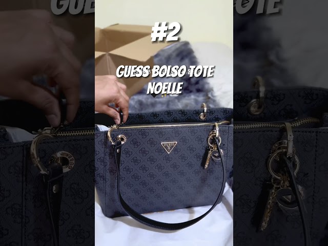 Vídeo relacionado con GUESS bolso bandolera Dita Multi Compartment Satchel Light Taupe Logo beige