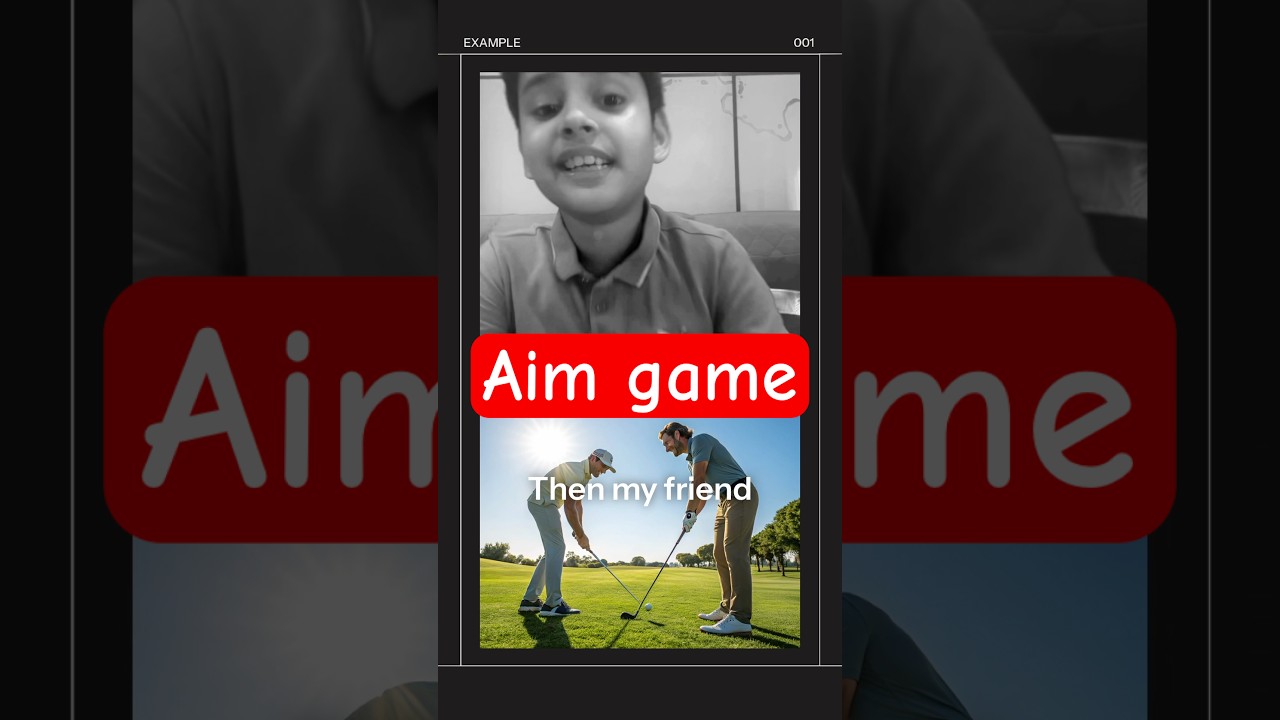 Aim game #golfhacks#kidsgolf #golfswing