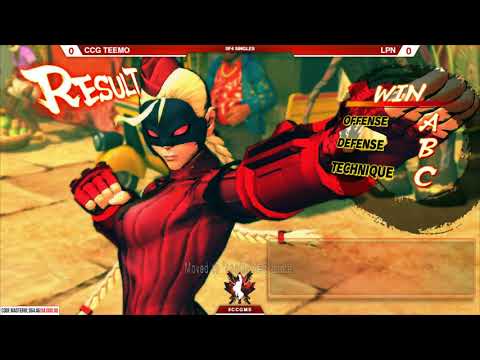 Ultra Street Fighter IV @ Canada Cup Gaming Master Series 2018 - Teemo vs LPN