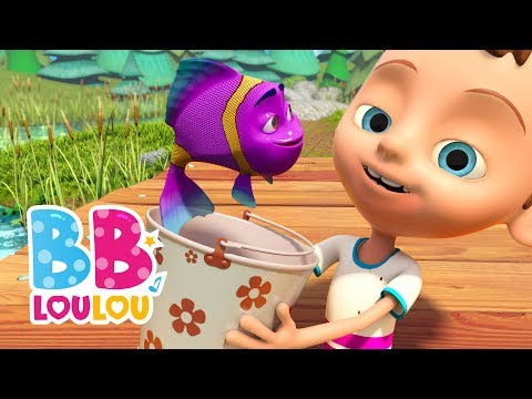 🐟 J'ai attrapé un poisson vivant - Comptines et chansons pour enfants | BB LouLou