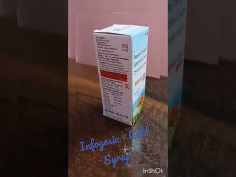 Plastic suspension infogesic- cold syrup, for dry cough, bot...