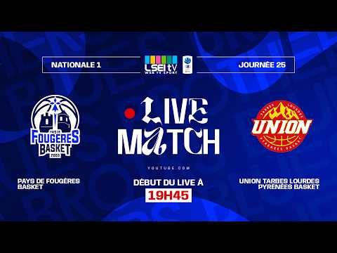 🏀 JOURNEE 25 - 25/26 : Pays de Fougères Basket vs Tarbes-Lourdes