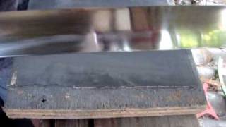 preview picture of video 'polishing my home made ninjato sword'