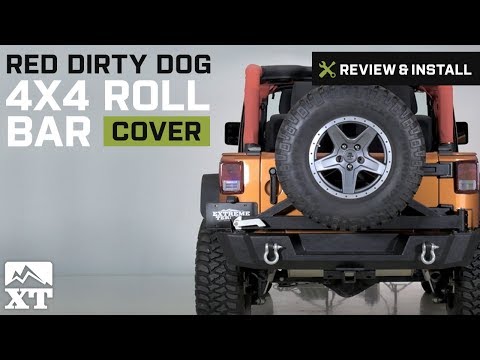 Jeep Wrangler Dirty Dog 4x4 Roll Bar Covers - Red, 2-Door (2007-2017 JK) Review & Install