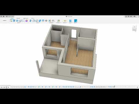 Fusion 360 Apartment Modeling Timelapse - A1502