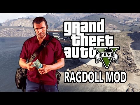 GTA V Ragdoll Cutscenes Mod - Michael's Family Feud