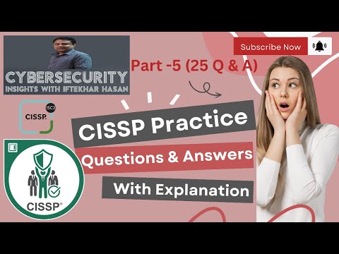 CISSP Practice Questions and Answers with Expert Explanations Part-5, exam cram #cissp #cisspexam