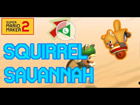 [SMM2 UPDATE 3.0] Sandymis - Squirrel Savannah