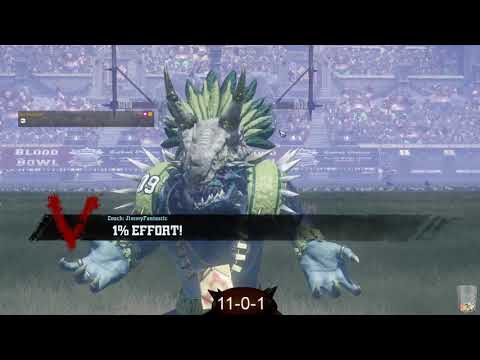 Blood Bowl 2 - 1% Effort Game 13 - Lizardmen vs Dwarfs