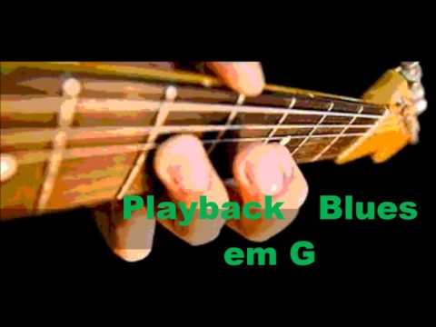 Super  Playback Blues Para Solos  em G