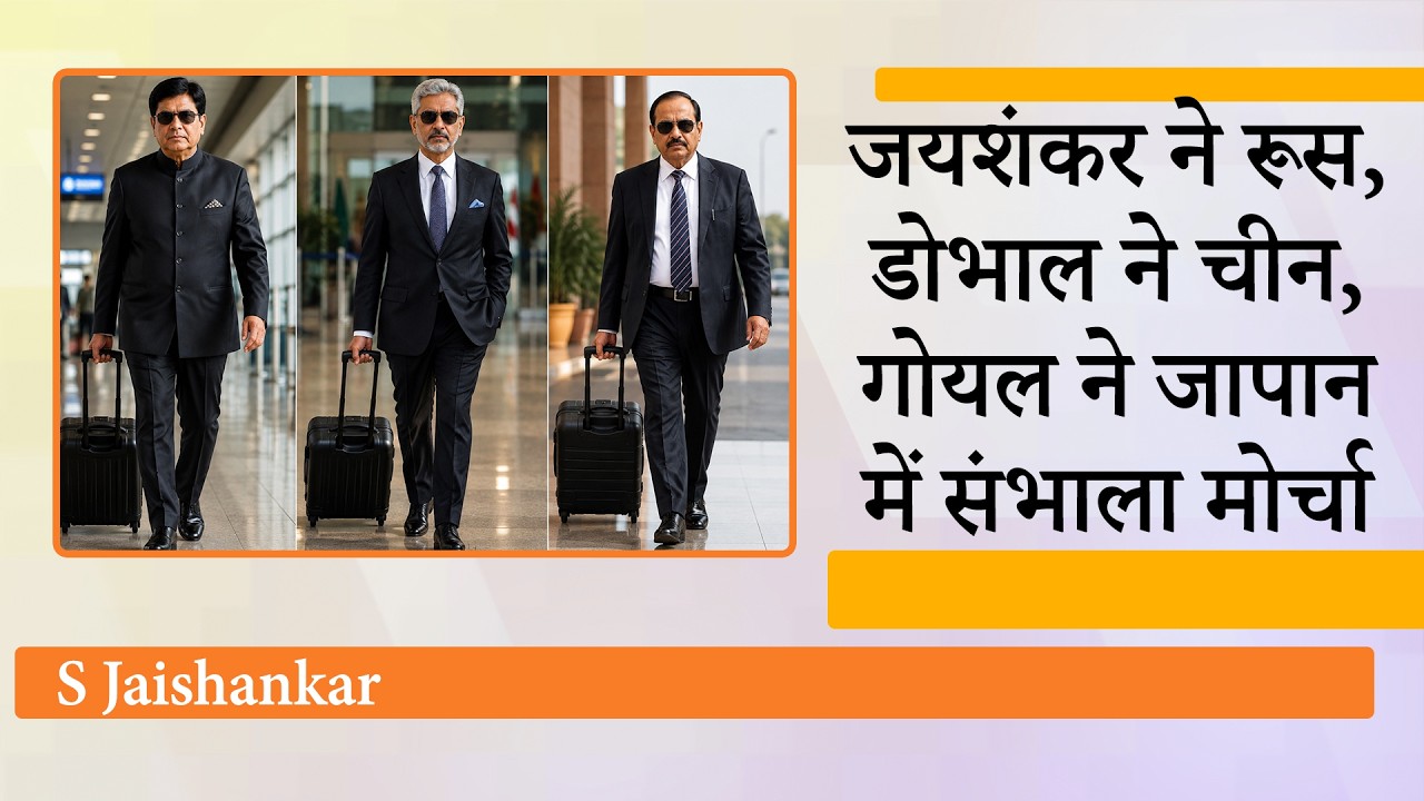 एक ही समय पर Russia में Jaishankar, China में Doval, Japan में Piyush Goyal...क्या है Modi का मिशन एक ही समय पर Russia में Jaishankar, China में Doval, Japan में Piyush Goyal...क्या है Modi का मिशन