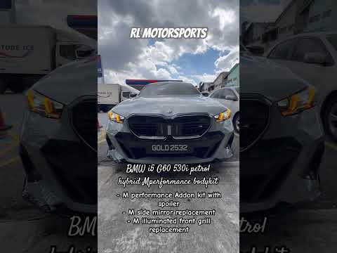 BMW G60 i5 530i bodykit body kit 5 series front side rear skirt lip diffuser spoiler cover grill