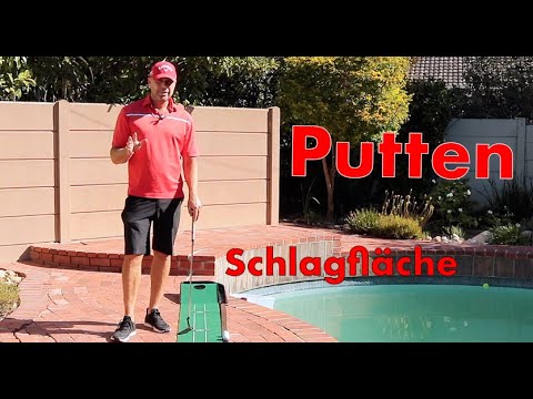 Golftraining Zuhause Teil 2 : KURZE PUTS - So bekommen Sie Ihre Schlagfläche gerade