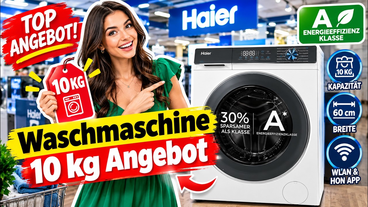 🟢🟢🟢 Waschmaschine 10 kg Angebot