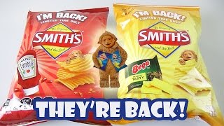 Smiths Bega Cheese Potato Chips & Heinz Tomato Sauce Chip Tasting - They're back! | Birdew Reviews