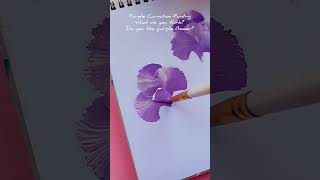 Do you like purple flower? #shorts #art #painting #youtubeshorts