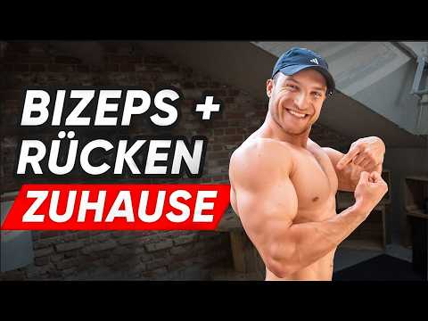 10 Minuten Bizeps + Rücken Anfänger Workout für Zuhause!