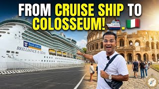 Cruise ship to wolrds smallest country Vatican City😱 & the colosseum, Italy || cruserr_vishal ||