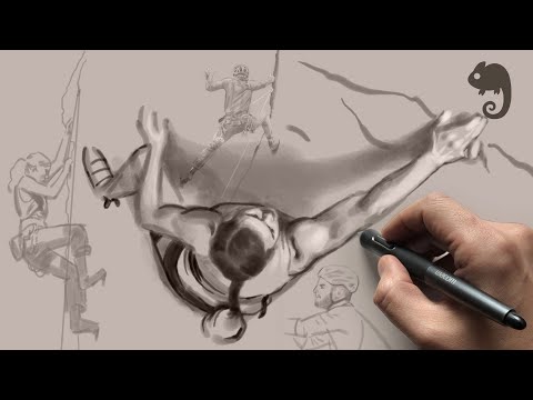 90MAC Life Drawing Class - ROCK CLIMBING