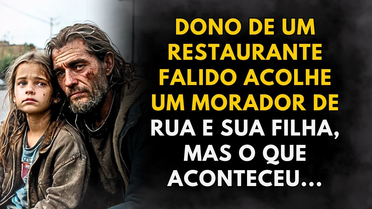 Dono de restaurante falido abriga pai e filha, mas ele ficou surpreso com o que aconteceu...